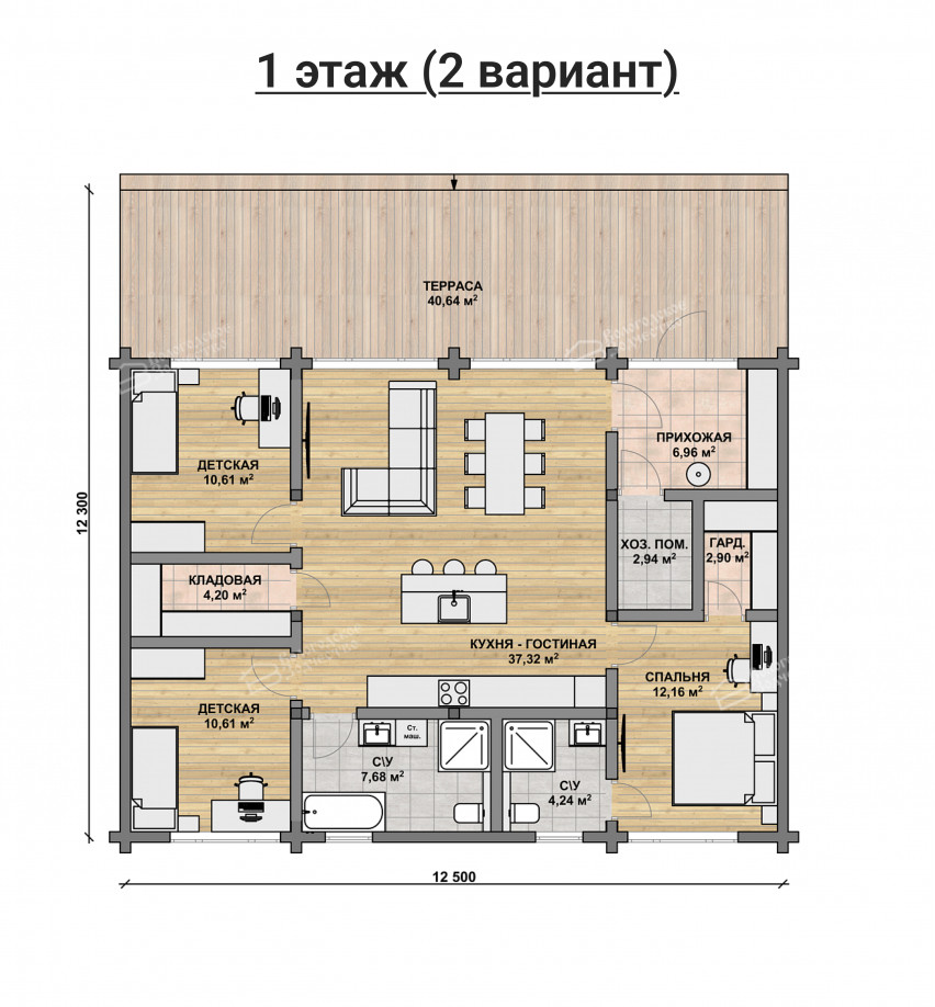 Дом из профилированного бруса VZ-431 